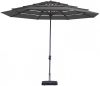 Madison Parasol Syros Open Air Round Grey 350cm Grijs online kopen