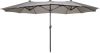 SenS-Line Sens line Marbella Parasol Taupe 270x450 Cm Grijs online kopen