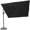 Showmodel Siesta Premium zweefparasol 300 x 300 antraciet frame charcoal doek + 90 kg voet online kopen